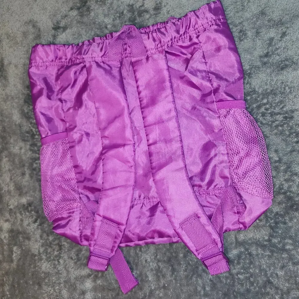 Purple Pink Zebra Print Lightweight Backpack • EUC